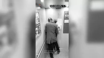 Камера лифта засняла секс парня с незнакомкой